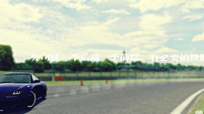 公司就一个后端一个前端，有必要搞微服务吗？