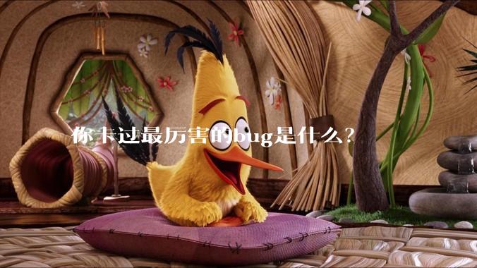 你卡过最厉害的bug是什么？