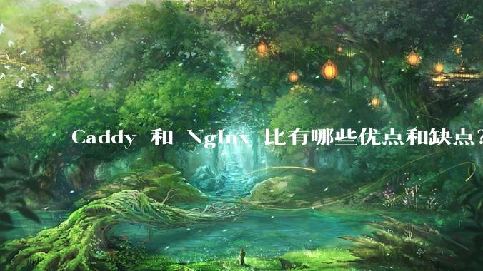 Caddy 和 Nginx 比有哪些优点和缺点？