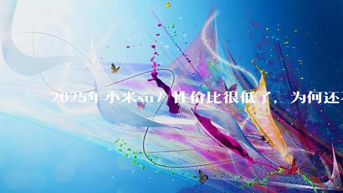 2025年小米su7 性价比很低了，为何还不更新改款？