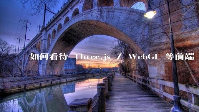如何看待 Three.js / WebGL 等前端 3D 技术？