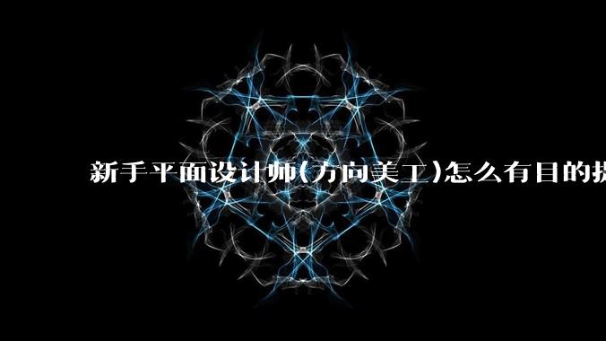 新手平面设计师(方向美工)怎么有目的提升设计能力？